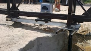 Купить сваи для ворот в Благовещенск. Заказать ворота на сваях под ключ от 21912 руб